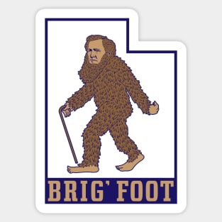 Brig' Foot in Utah (Blue Outline) Sticker